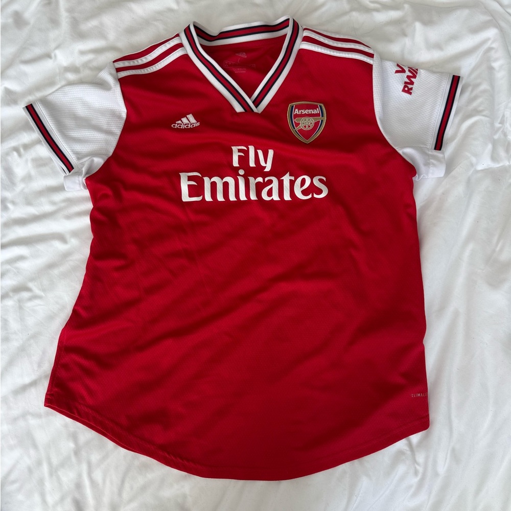 adidas Arsenal Kids Red and White Soccer Jersey